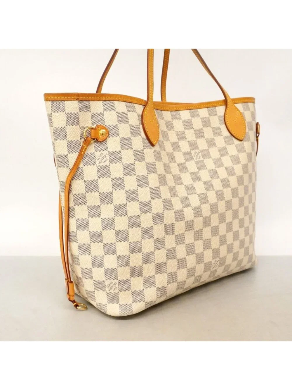 Louis Vuitton Tote Bag Damier Azur Neverfull MM Rose Ballerine